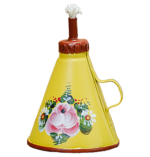 Candeeiro de Metal Pintado à Mão - Amarelo