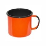 Caneca Esmaltada Clássica 7,5x11 350ml - Laranja